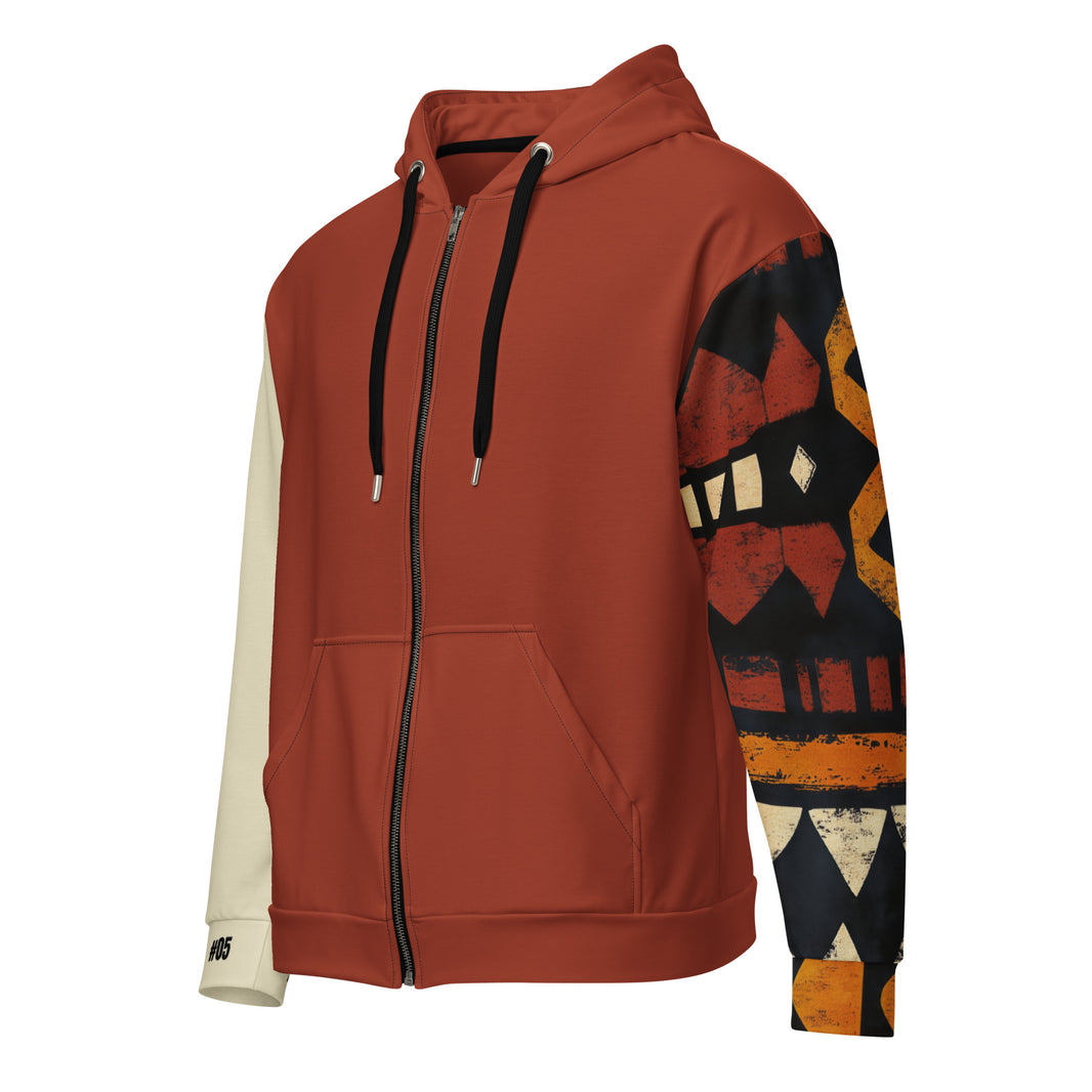 Dear Human Behind Me™ zip hoodie Message #05 never back down front view