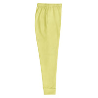 "Bright & Blooming" floral joggers with yellow colorblock, women’s bold activewear right view