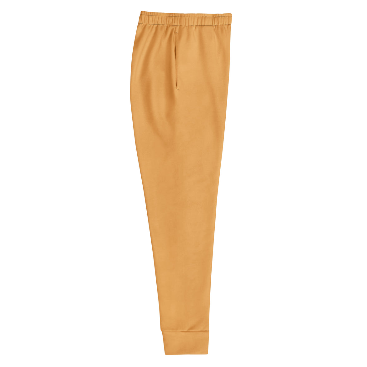"Fierce & Fluid" joggers with abstract pattern and gold colorblock, women’s bold activewear right view