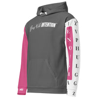 Left side view of Dear Human Behind Me™ hoodie Message #02 You Are Enough