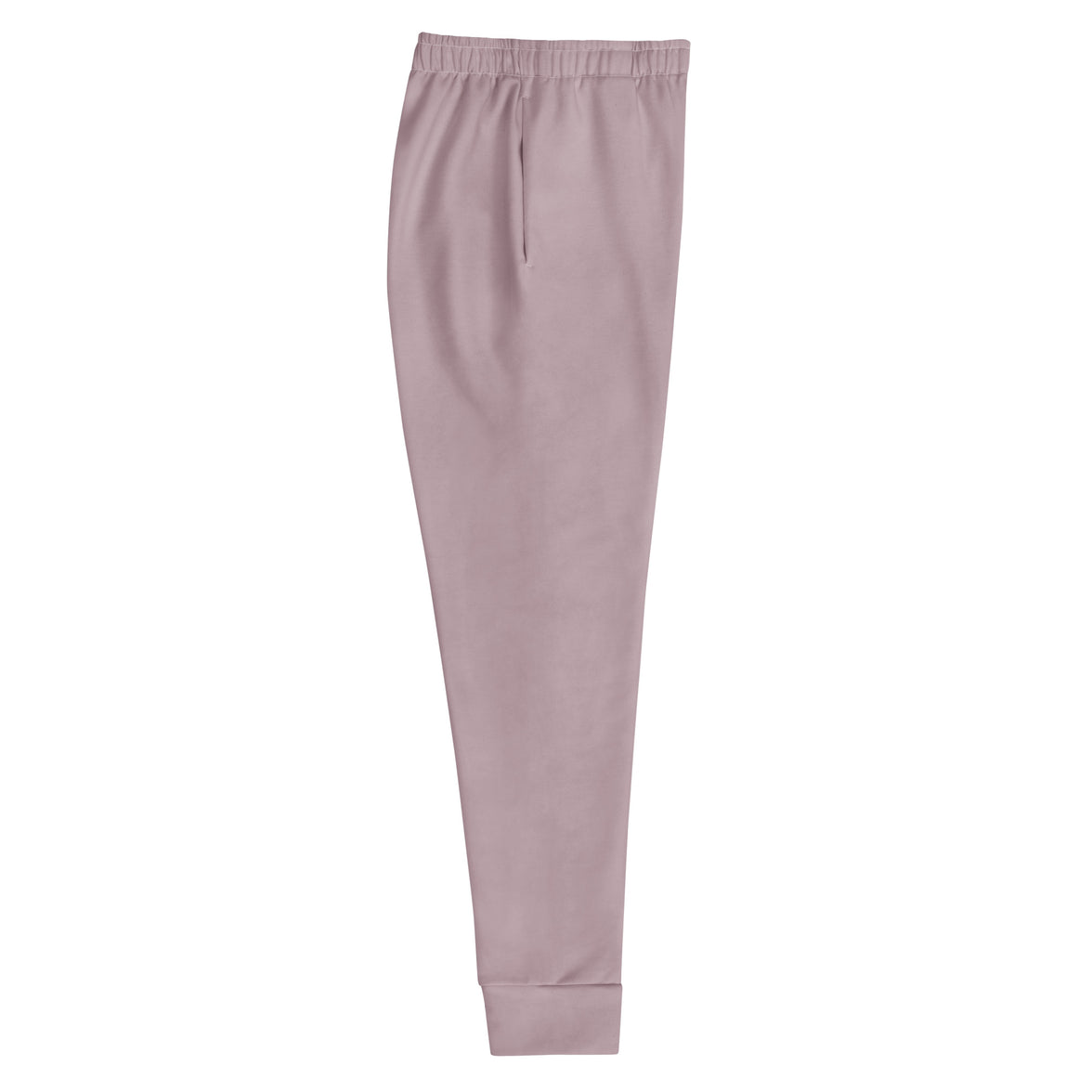 "Mindful Muse" joggers with abstract pattern and lilac colorblock, women’s bold activewear right view