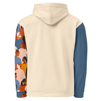 Original energy beige hoodie with no back message back view