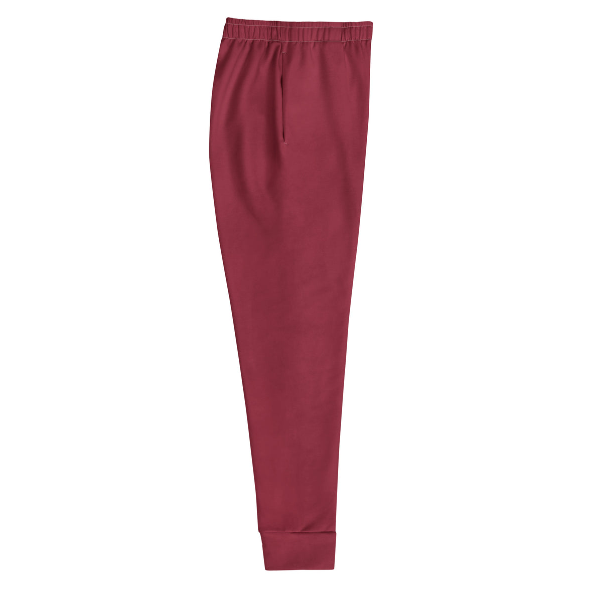 "Roses of grace" floral joggers with red colorblock, women’s bold activewear right view