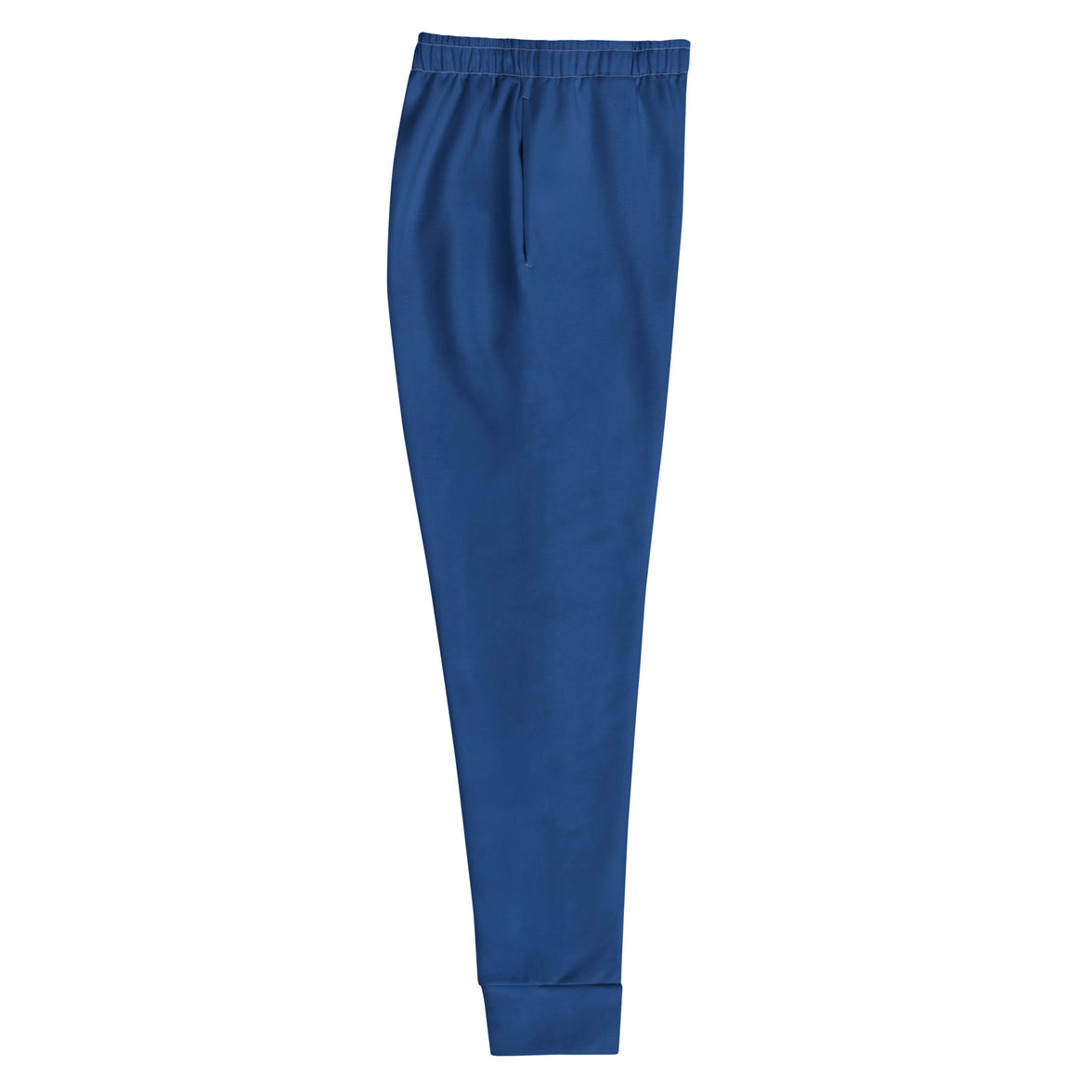 "The Gold Standard" statement joggers with blue colorblock, women’s bold activewear right view