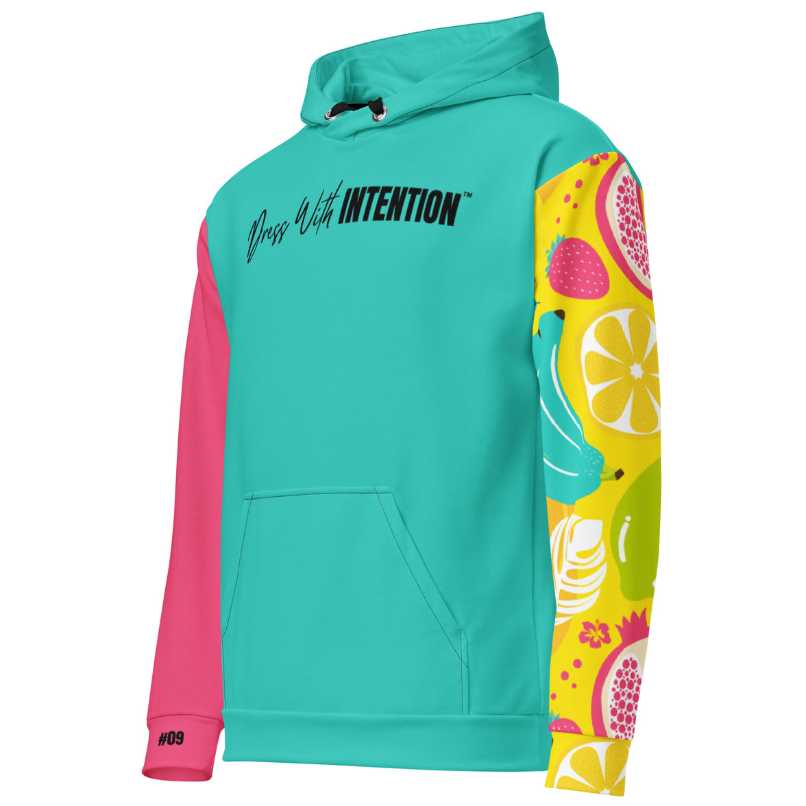 Dear Human Behind Me™ hoodie Message #09 Begin Again left side view