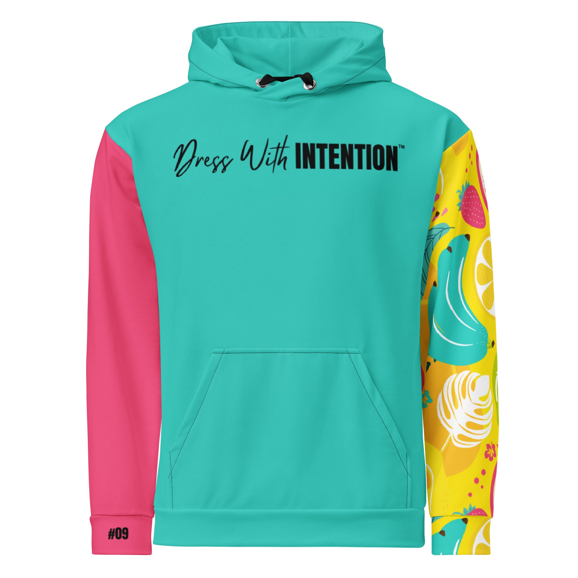 Dear Human Behind Me™ hoodie Message #09 Begin Again front view