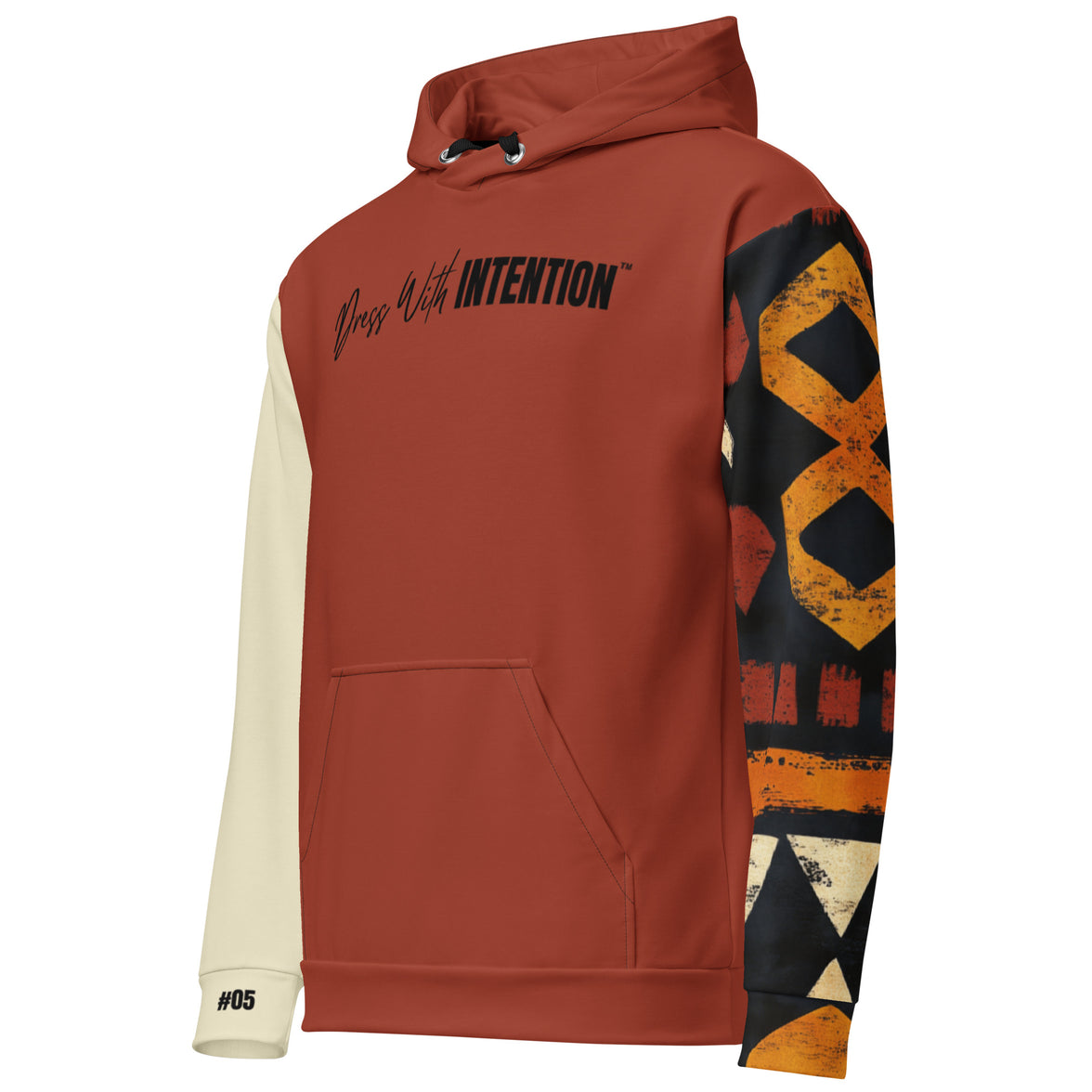 Dear Human Behind Me™ hoodie Message #05 Never Back Down right side view