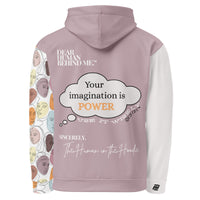 Dear Human Behind Me™ hoodie Message #06 Use It Wisely back view
