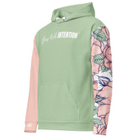 Dear Human Behind Me™ hoodie Message #01 You Are Loved floral left side view