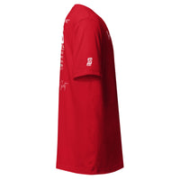Dear Human Behind Me™ red shirt Message #12 Jesus loves you right view