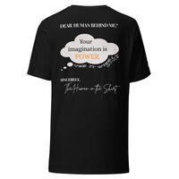 Dear Human Behind Me™ black shirt Message #06 use it wisely back view