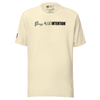 Dear Human Behind Me™ natural shirt Message #04 dress with intention front view