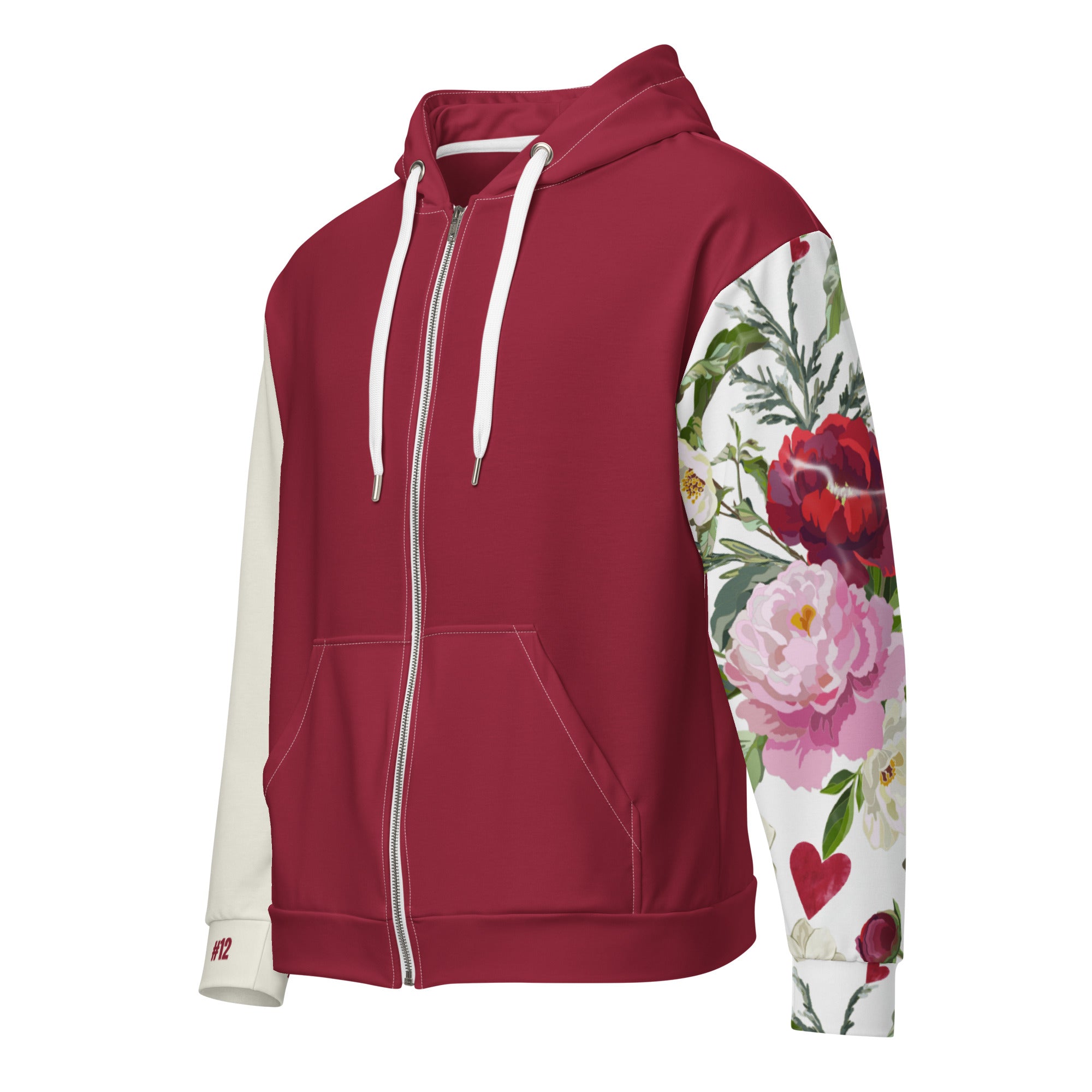 Dear Human Behind Me™ zip hoodie Message #12 Jesus loves you  front view