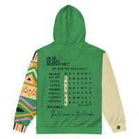 Dear Human Behind Me™ zip hoodie Message #10 things you flat back view