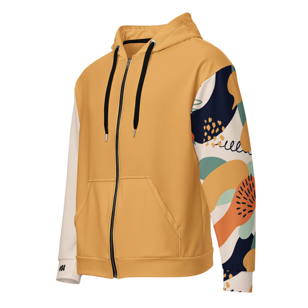 Dear Human Behind Me™ zip hoodie Message #04 you are strong front view