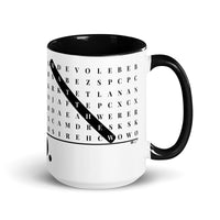 F2F Life personalized beloved word search mug with custom name, 15oz mug black