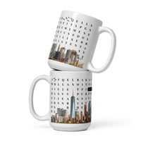 F2F Life Success word search mug with custom name 15oz glossy ceramic coffee cup